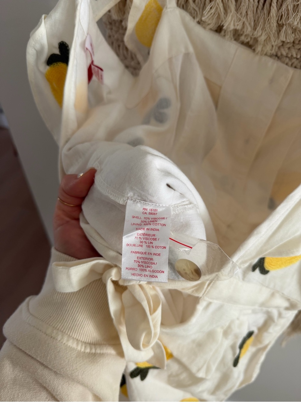 Anthropologie Red Carter Lemon Jumpsuit - Picture 7 of 7